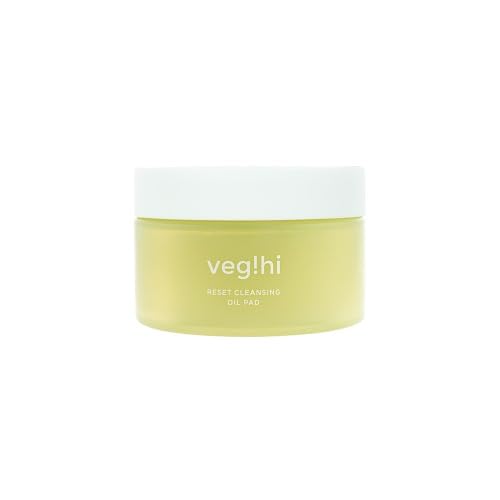 Vegan Reset Cleansing Oil Pad (70 Sheets) - All-in-one Cleanser Nature-derived Vegan Certified Pads for Face - Oil Pad for Sensitive Skin Face Wash without Residue - Korean Makeup Remover