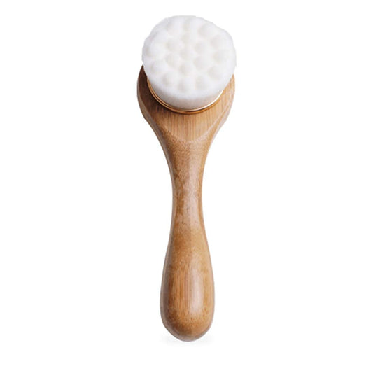 Alana Mitchell Bamboo Facial Cleansing Brush – Ultra Soft Face Scrubber – Deep Cleansing & Exfoliating Face Brush – Manual Scrub Facial Brush - Powerful Facial Skin Care Products for Youthful Skin