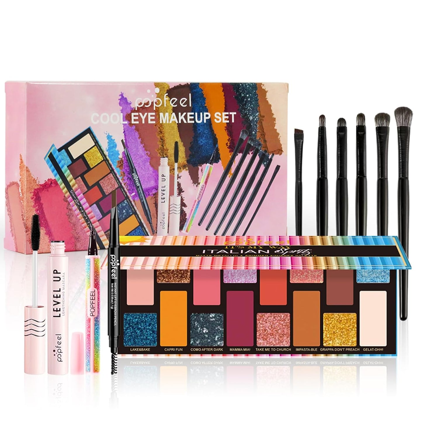 RoseFlower Makeup Kit for Women, All in One Makeup Gift Set for Women and Teen Girl, Full Makeup Kit with Eyeshadow Palette Mascara Eyeliner Pencil Eye Shadow Brush