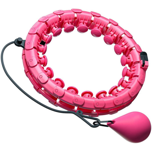 Adults Fitness Hula Hoop, Wide Adjustable Hula Hoop with Massage Nubs and 24 Removable Parts, Smart Hula Hoop Ideal for Beginners, Children, Adults - Fitness, Slimming, Training