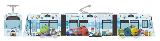 TOMYTEC Hiroshima Electric Railway Type 1000 No.1018 Chuggington Wrapping Train N Scale