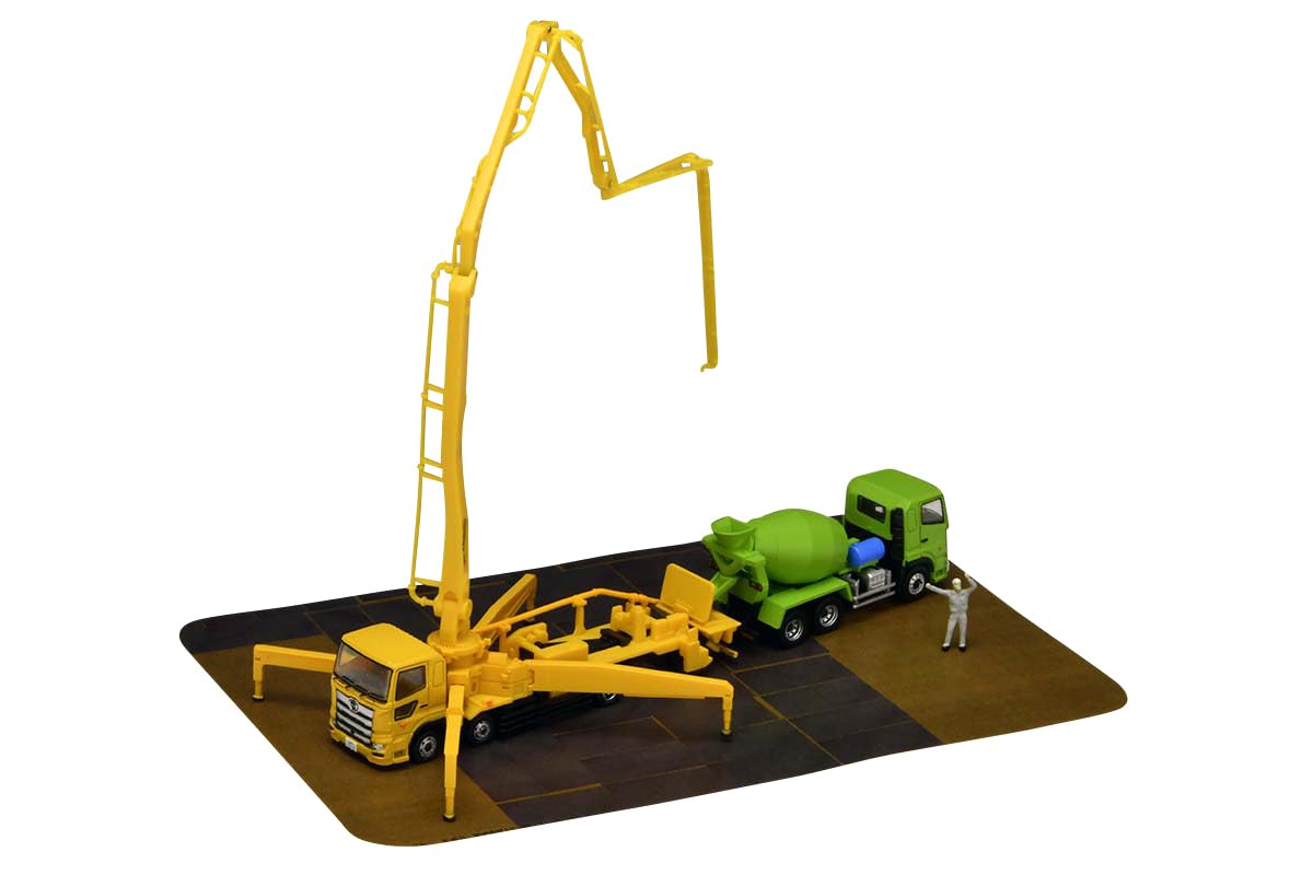 Tomytec Japan Truck Collection Torakore Concrete Pump Car Set A Diorama Supplies